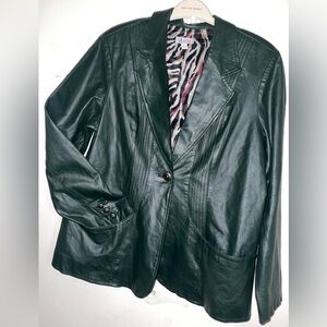 Denim & Company Women’s  100% Leather Jacket XL